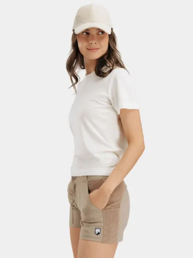 Bilde av WoolLand Romsdalseggen Shorts W.cord Woman  Driftwood